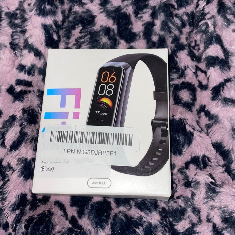 New in box Black Fitness Tracker Watch